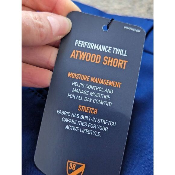 Cremieux Mens Dark Blue Polyester CLUB Performance Twill Atwood Shorts 40 NWT - Picture 4 of 7